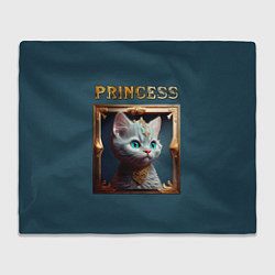 Плед Кошечка принцесса - картина в рамке