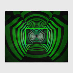 Плед Зелёный туннель - оптическая иллюзия
