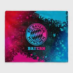 Плед флисовый Bayern - neon gradient, цвет: 3D-велсофт