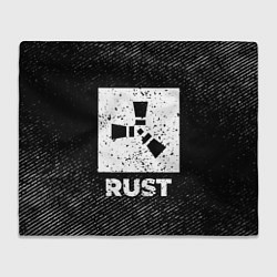 Плед Rust с потертостями на темном фоне