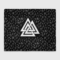 Плед Valknut runes pattern