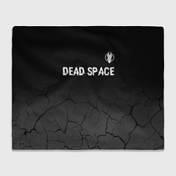 Плед Dead Space glitch на темном фоне: символ сверху