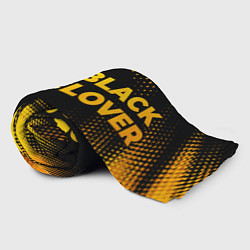 Плед флисовый Black Clover - gold gradient: надпись и символ, цвет: 3D-велсофт — фото 2