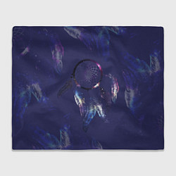 Плед флисовый Мистический абстрактный ловец снов, цвет: 3D-велсофт