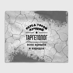 Плед флисовый Лучший таргетолог - всех времён и народов, цвет: 3D-велсофт