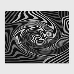 Плед Black and white abstract pattern