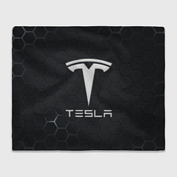 Плед Tesla логотип - матовое стекло