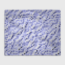 Плед Пиксельная абстракция из квадратов