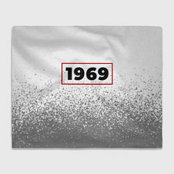 Плед 1969 - в красной рамке на светлом