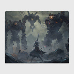 Плед флисовый Genshin Impact - Ноэль готовится к битве, цвет: 3D-велсофт