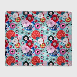 Плед Abstract flowers