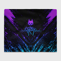 Плед Stray neon paint splashes