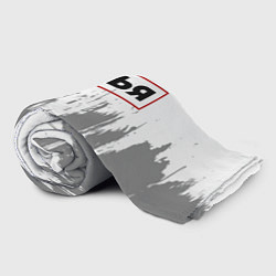 Плед флисовый Илья - в красной рамке на светлом, цвет: 3D-велсофт — фото 2