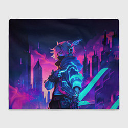 Плед Cyber boy Genshin