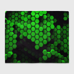 Плед флисовый Майнкрафт текстура, цвет: 3D-велсофт