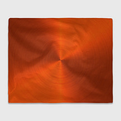Плед Оранжевый волнообразный дисковый узор