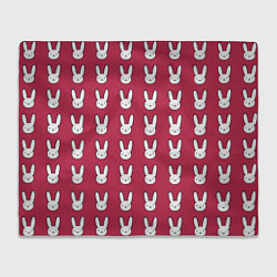 Плед Bunny Pattern red