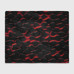 Плед Красный неон и плиты