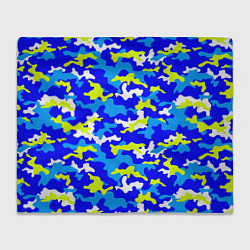 Плед флисовый Камуфляж яркое лето, цвет: 3D-велсофт