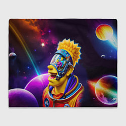 Плед Bart Simpson in space - neural network
