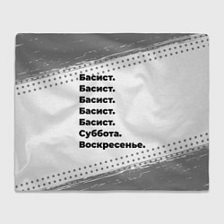 Плед Басист: суббота и воскресенье