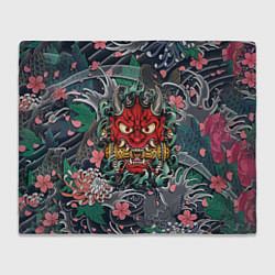 Плед Irazumi devil и волны