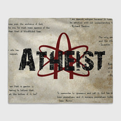 Плед флисовый Atomic Atheist, цвет: 3D-велсофт