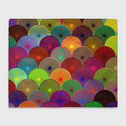 Плед флисовый Multicolored circles, цвет: 3D-велсофт
