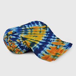 Плед флисовый Tie dye стиль хиппи, цвет: 3D-велсофт — фото 2