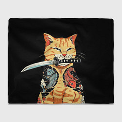Плед Yakuza tattoo cat