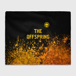 Плед флисовый The Offspring - gold gradient: символ сверху, цвет: 3D-велсофт
