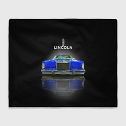 Плед флисовый Американский роскошный автомобиль Lincoln Continen, цвет: 3D-велсофт