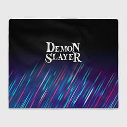 Плед флисовый Demon Slayer stream, цвет: 3D-велсофт