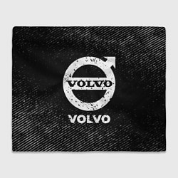 Плед Volvo с потертостями на темном фоне