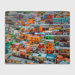 Плед флисовый Красочный Камчхон-дон в городе Пусан, цвет: 3D-велсофт