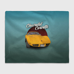 Плед Американский спорткар Chevrolet Corvette Stingray