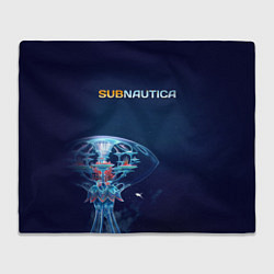 Плед флисовый Subnautica подводный город, цвет: 3D-велсофт