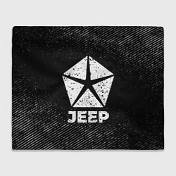 Плед Jeep с потертостями на темном фоне