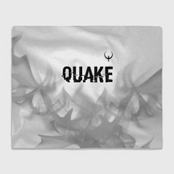 Плед Quake glitch на светлом фоне: символ сверху