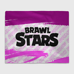 Плед флисовый Brawl Stars pro gaming: надпись и символ, цвет: 3D-велсофт