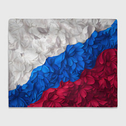 Плед Флаг России из цветов