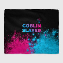 Плед Goblin Slayer - neon gradient: символ сверху