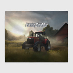 Плед Farming Simulator - Красный трактор