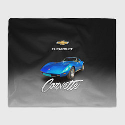 Плед Синий Chevrolet Corvette 70-х годов
