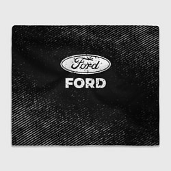 Плед Ford с потертостями на темном фоне