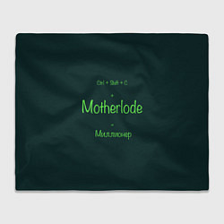 Плед флисовый Чит-код motherlode, цвет: 3D-велсофт