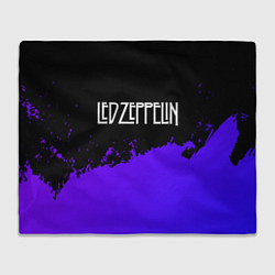 Плед Led Zeppelin purple grunge