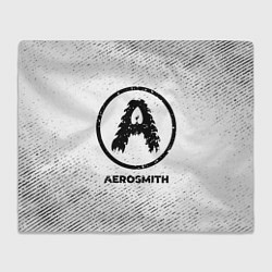 Плед Aerosmith с потертостями на светлом фоне