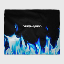 Плед Disturbed blue fire