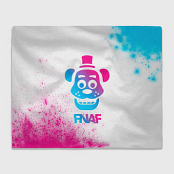 Плед FNAF neon gradient style